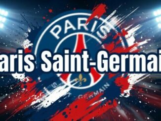 Logo du Paris Saint-Germain avec effets lumineux